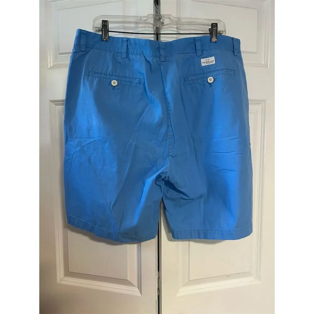 Vineyard Vines Men's Chino Club Shorts Blue Size 38 Casual